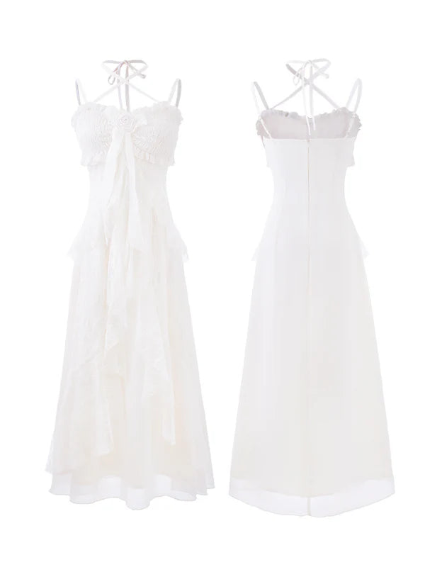 Ethereal Lace Rose Gown