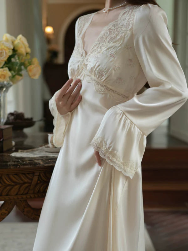 Creamy Lace Elegance nightgown