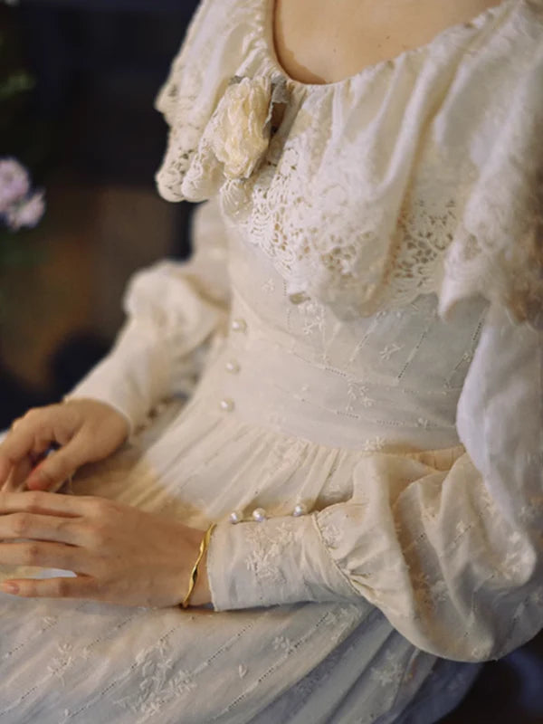 Ivory Garden Elegance Dress