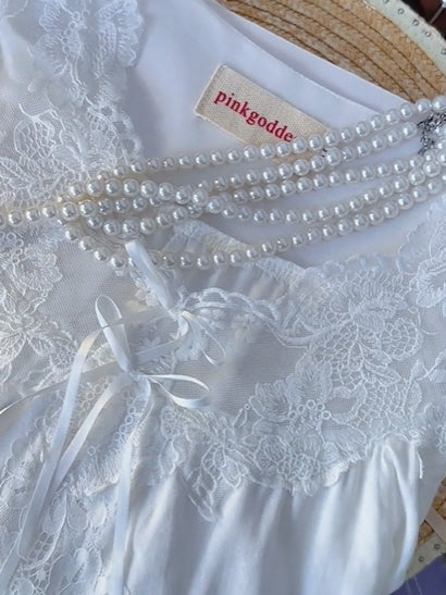 Lace Bloom Cotton Nightgown