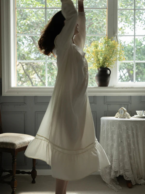 Pearl Lace Vintage Nightgown
