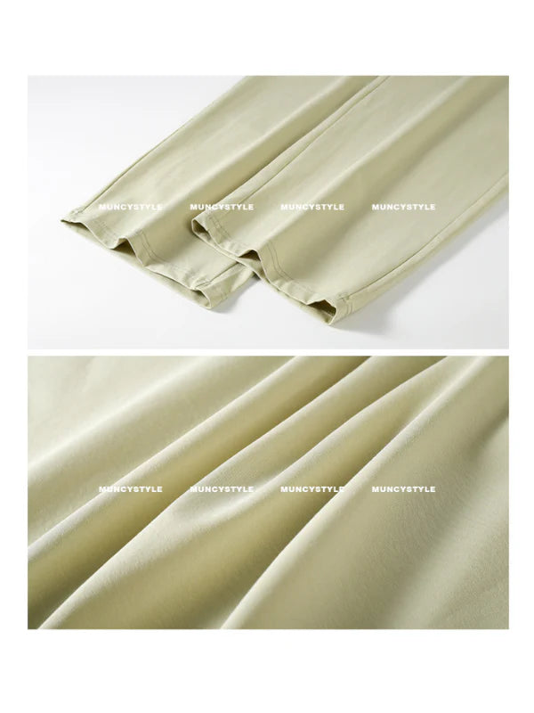 Sage Green Lace Trim Pajama Set