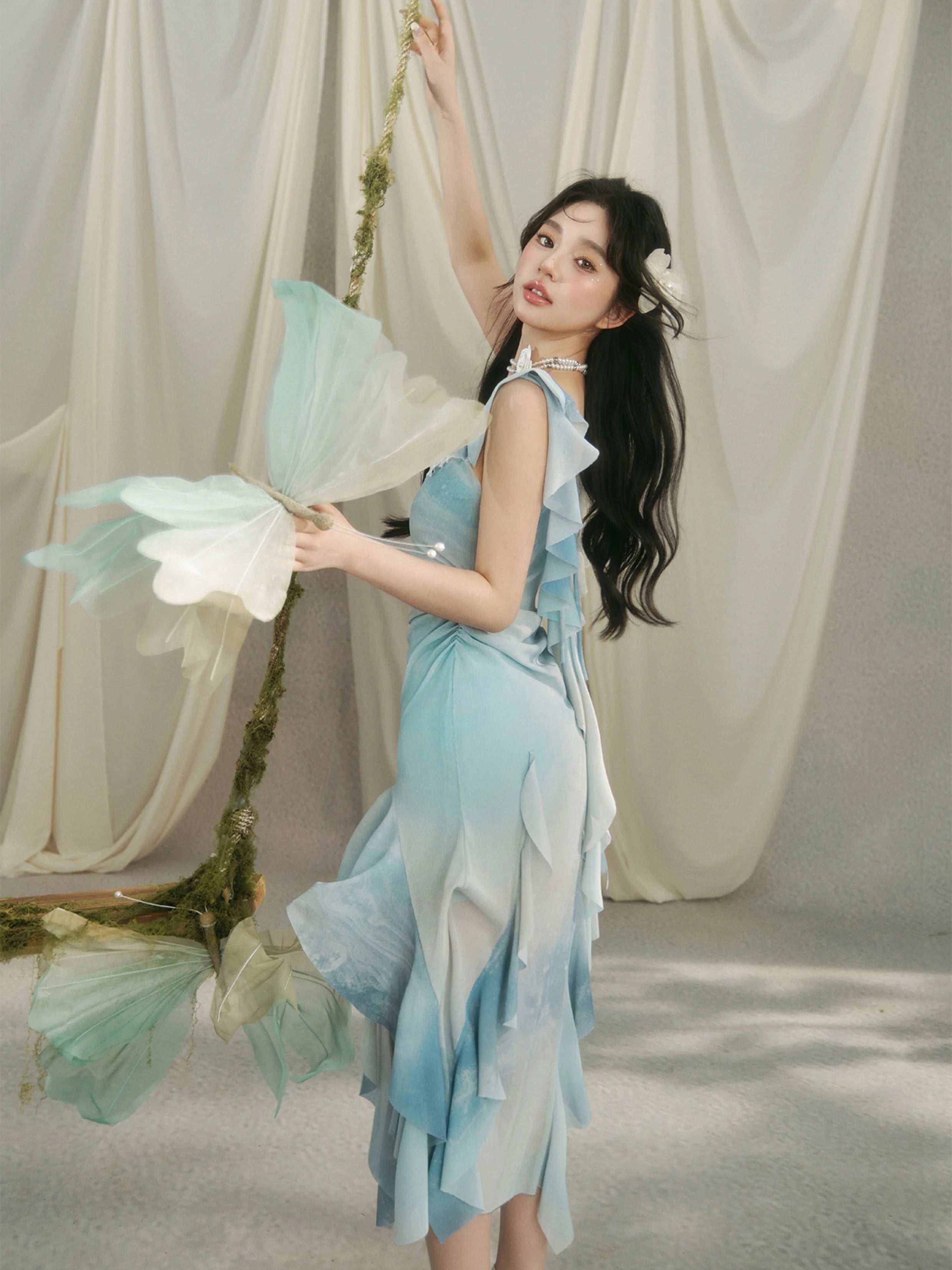 Celestial Blue Fairycore Dress