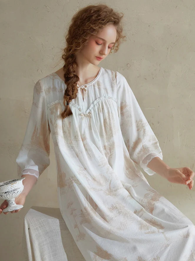 Timeless Reverie Toile Nightgown