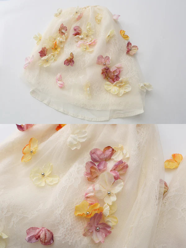 Floral Sleeves Enchanted Garden Bloom Dress