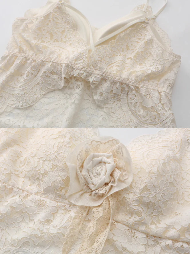 Lace Bloom Rose Camisole