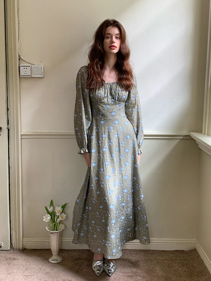 Moonlit Meadow Floral Dress