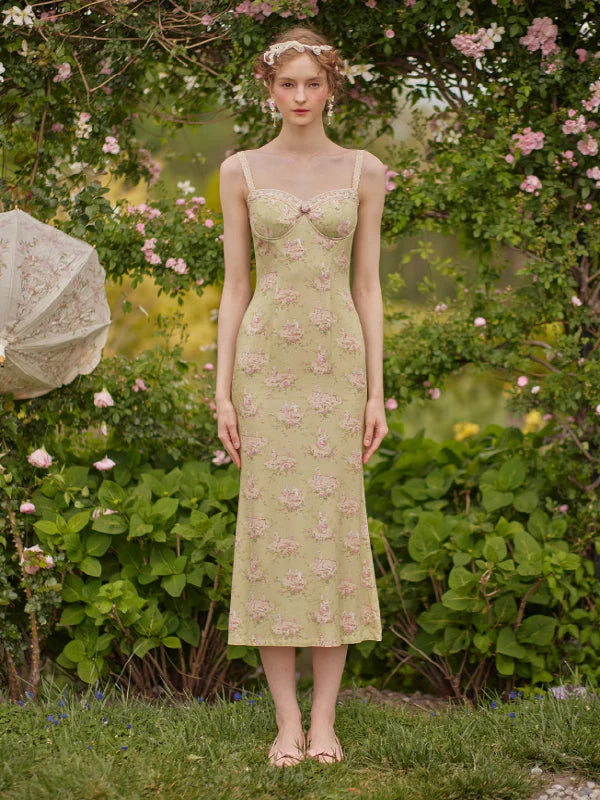 Floral Fantasy Sleeveless Dress