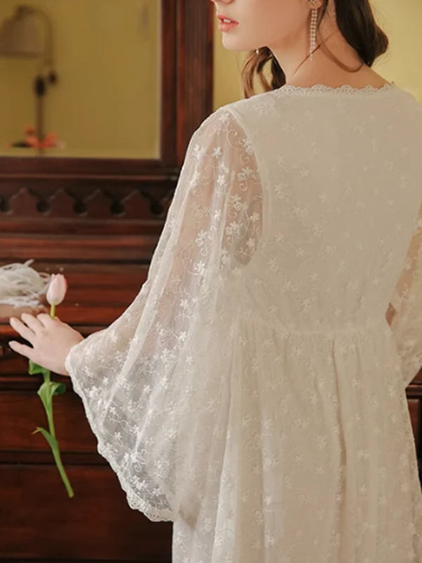 Enchanted Blossom Lace Nightgown