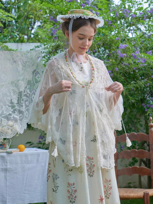Blooming Lace Garden Shawl