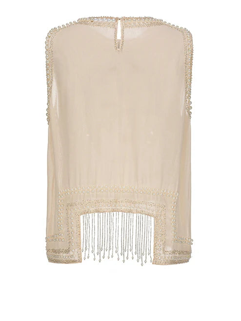 Olivia's Retro Flower Elegance Top