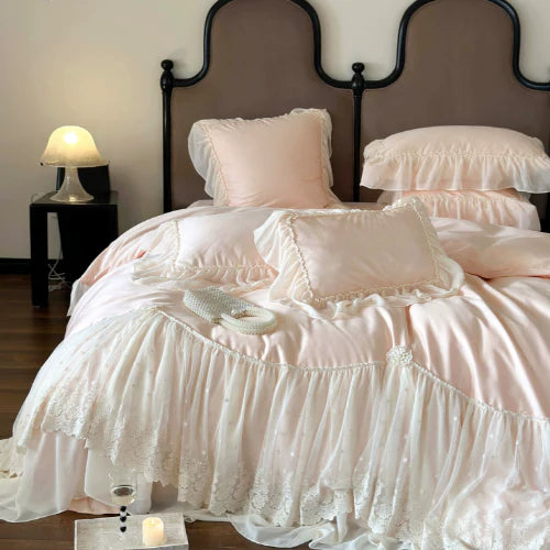 Romantic Parisian Lace Bedding Set