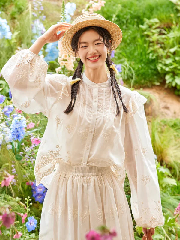 Secret Garden Embroidered Blouse