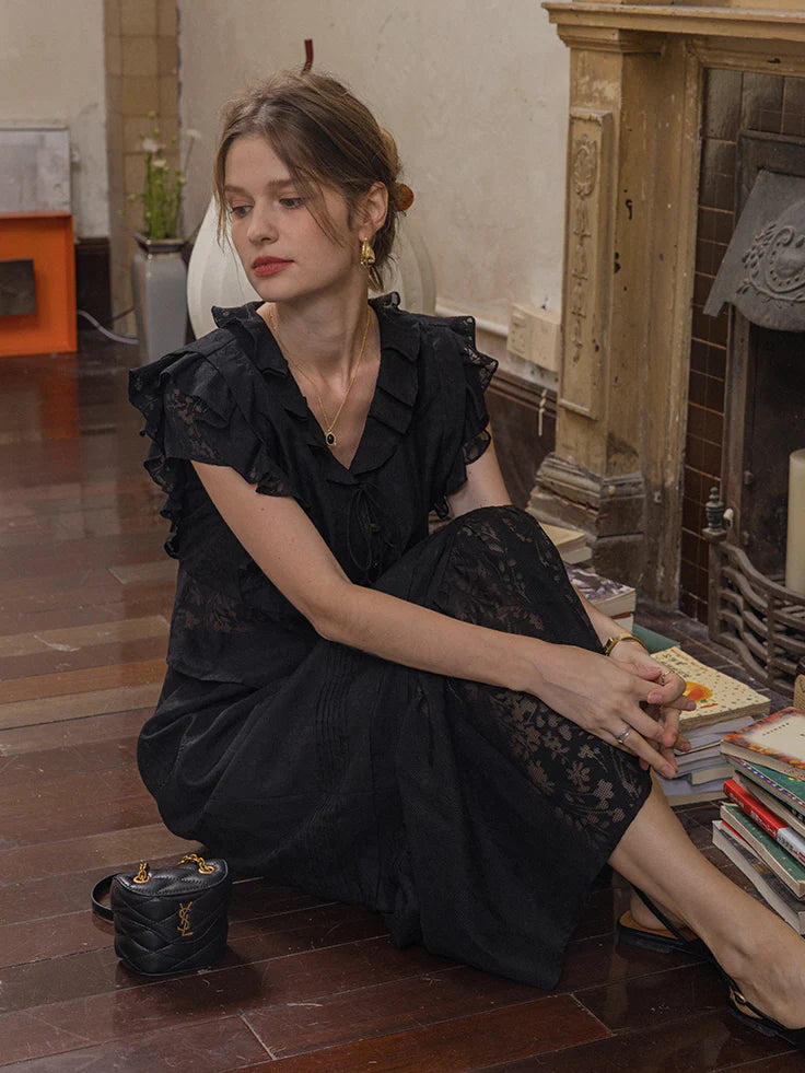 Lila's Midnight Bloom Skirt