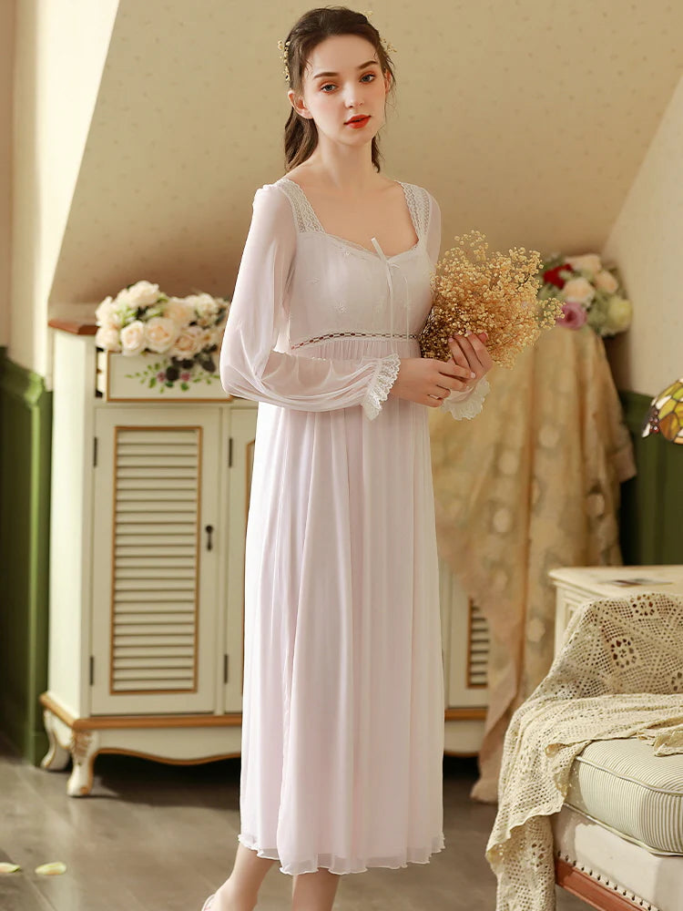Moonlit Elegance Vintage Nightgown
