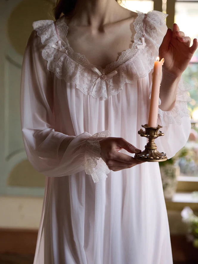 Lace-Trimmed Vintage Nightgown