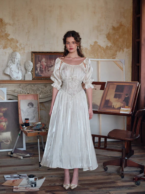 Ivory Muse Corset Dress