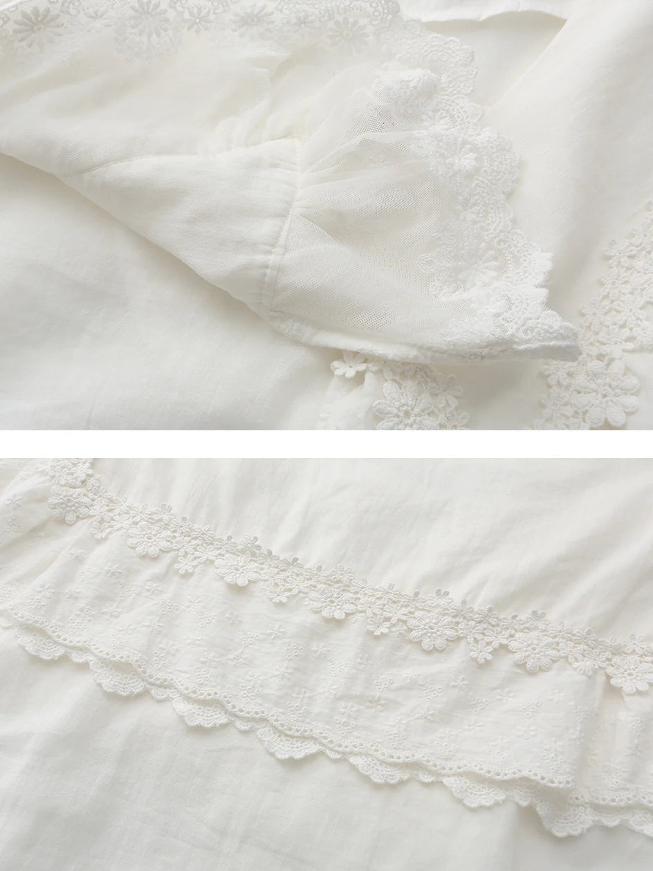 Lucy's Retro Floral Elegance Blouse