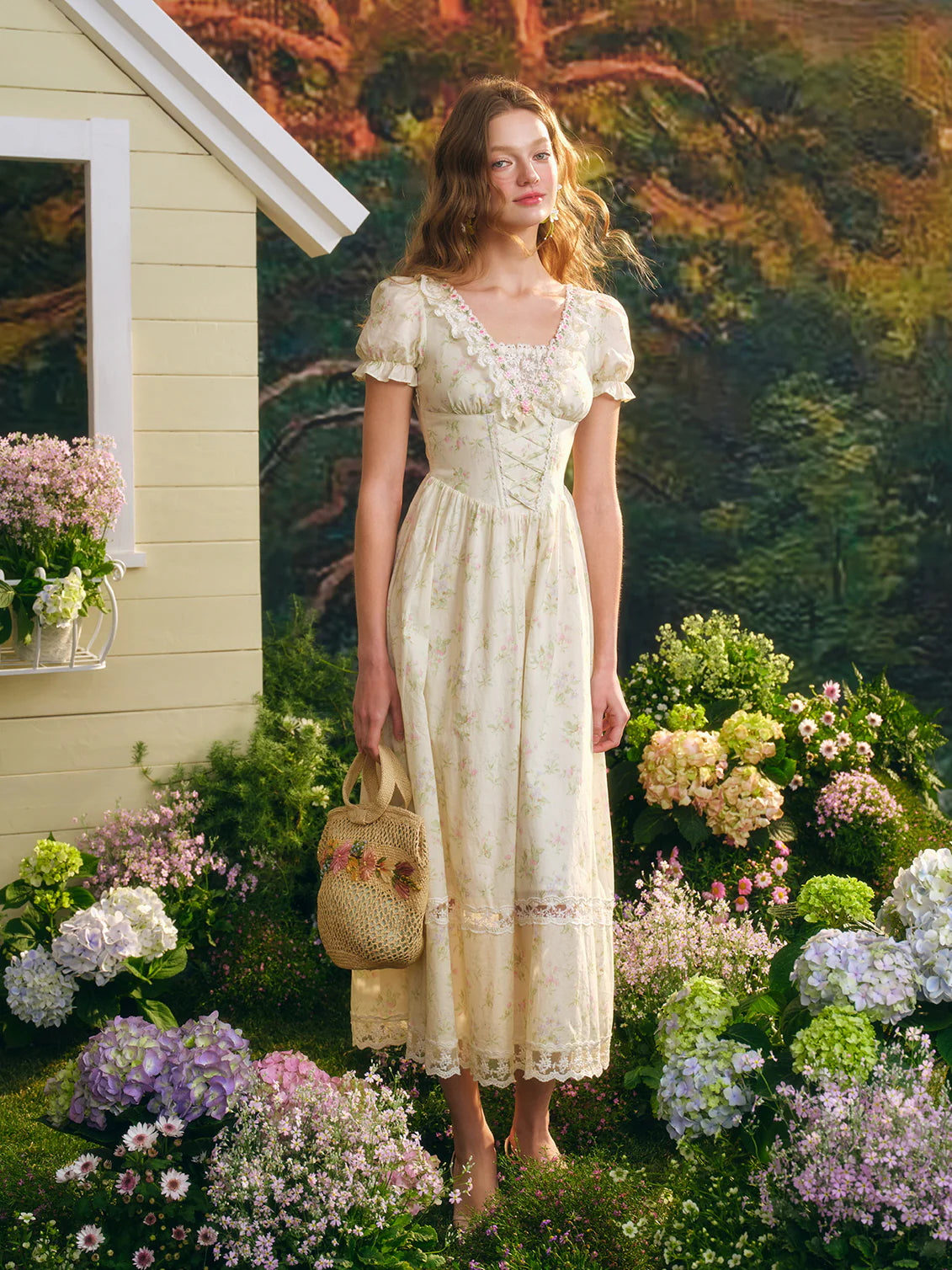 Enchanted Garden Vintage Lace Dress