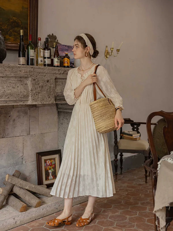 The Creamy Elegance Dress