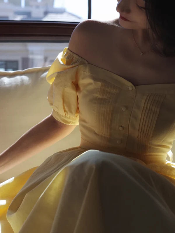 Vintage Elegance Midi Dress