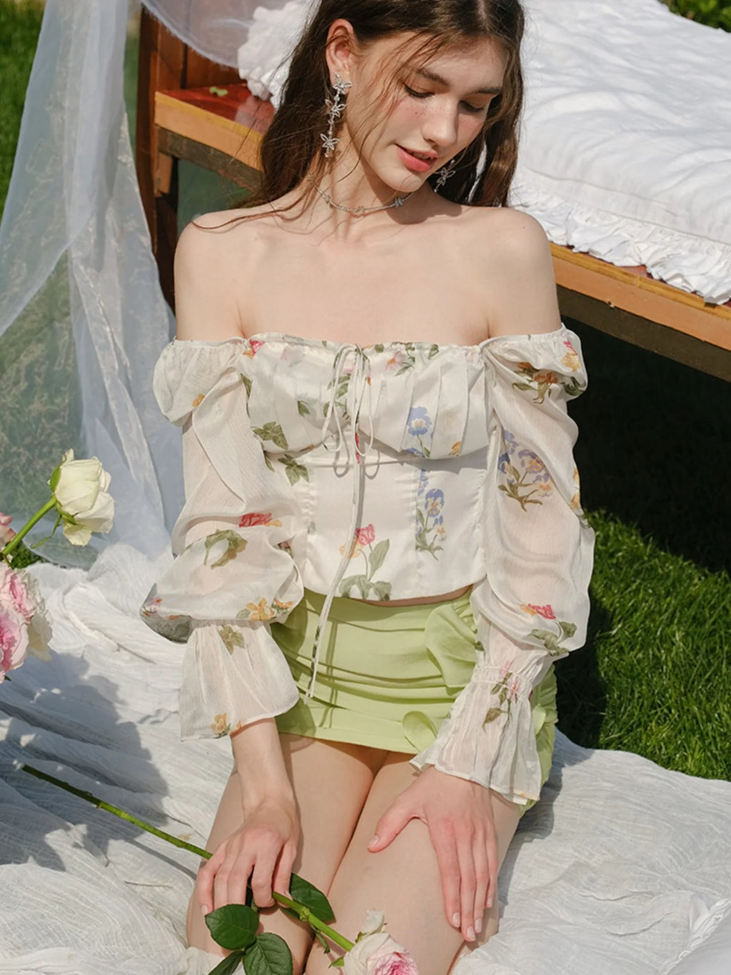 Ivy's Cool Breeze Floral Blouse