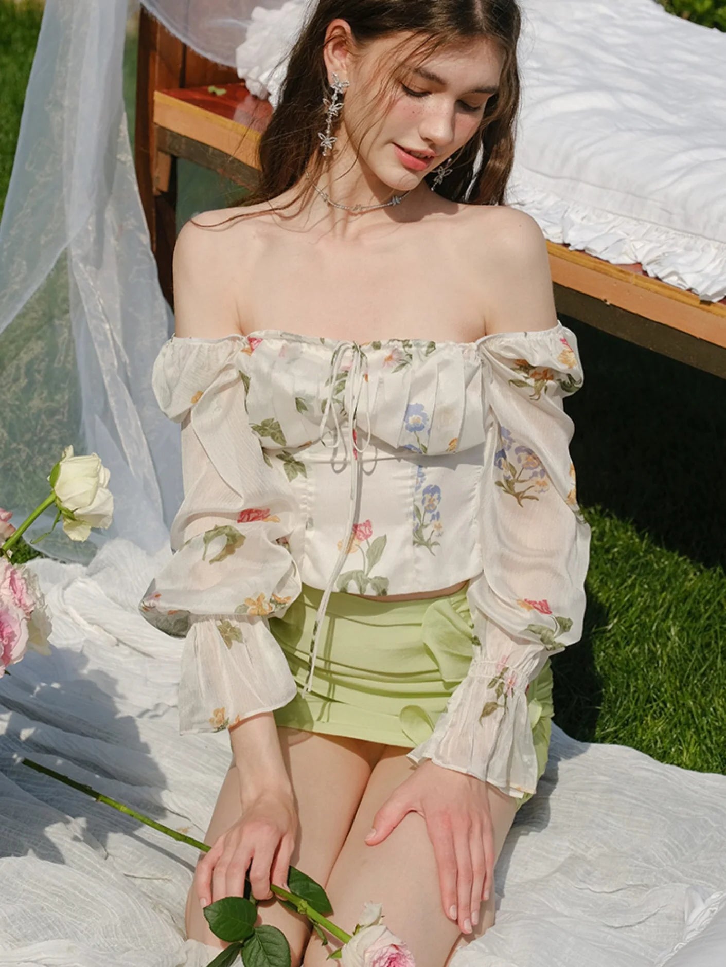 Ivy's Cool Breeze Floral Blouse