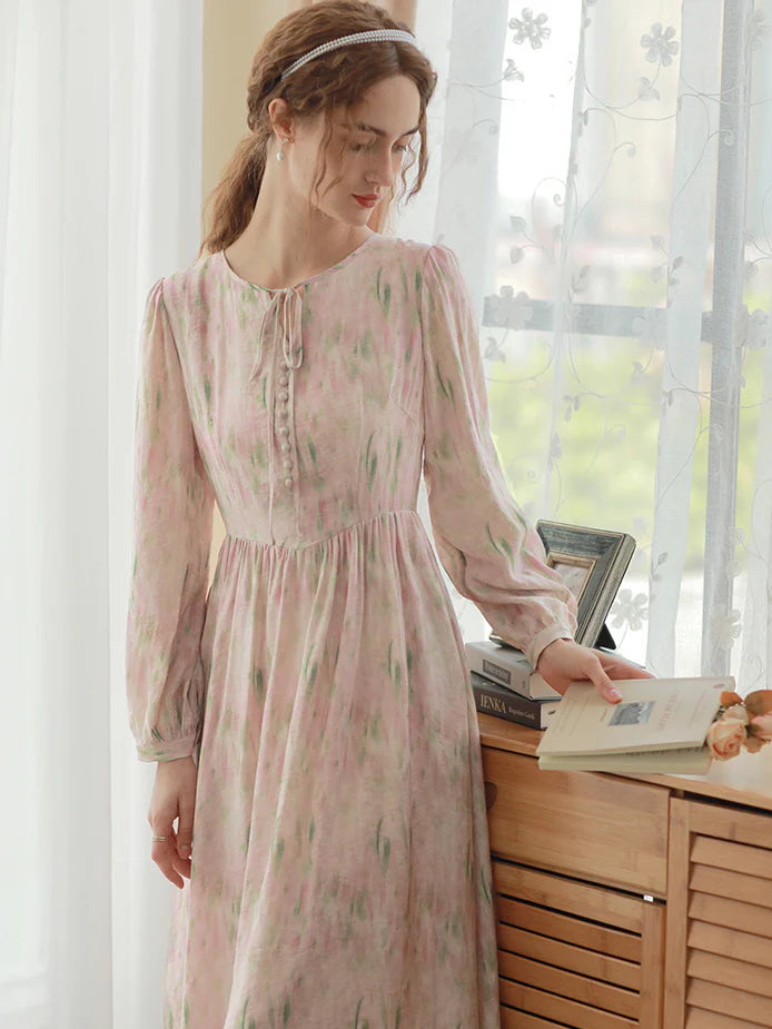 Pastel Dream Tencel Floral Dress
