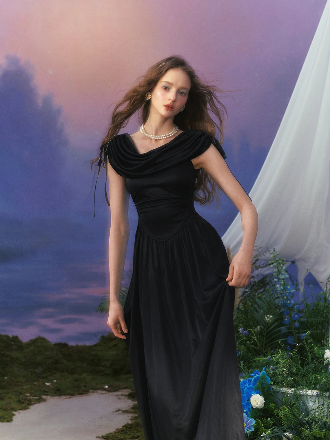 Princess Regal Draped Gown