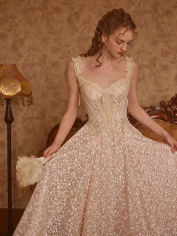 Clara's Golden Blossom Princess Dress