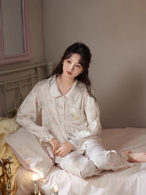 Pink Floral Whisper Sleepwear