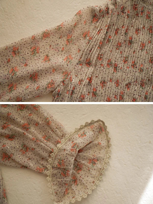 Floral Dream Chiffon Autumn Dress