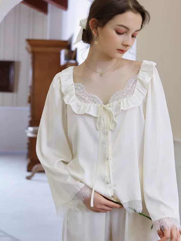 Elegant Rose Satin Dream Pajama