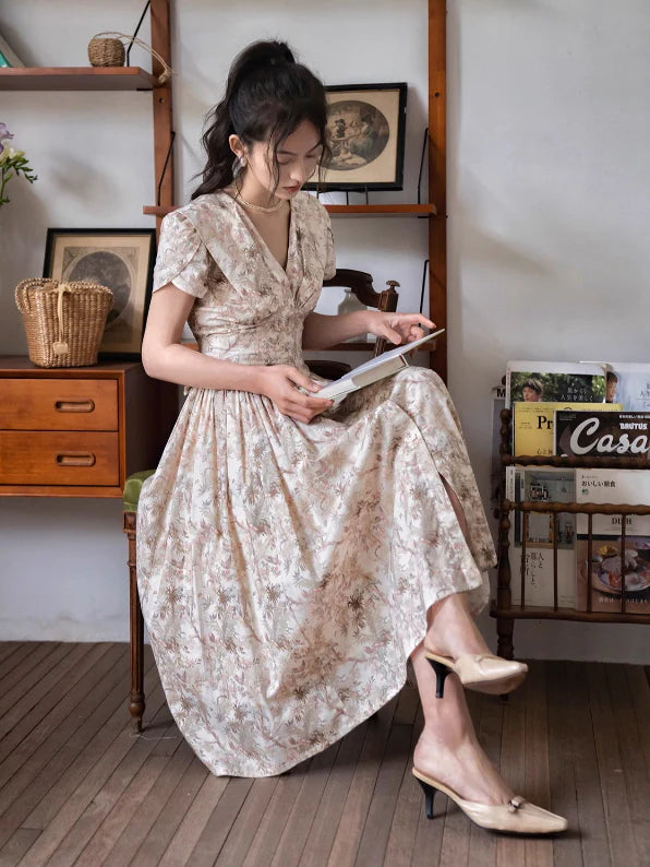 Olivia's Serene Blossom Summer Dress