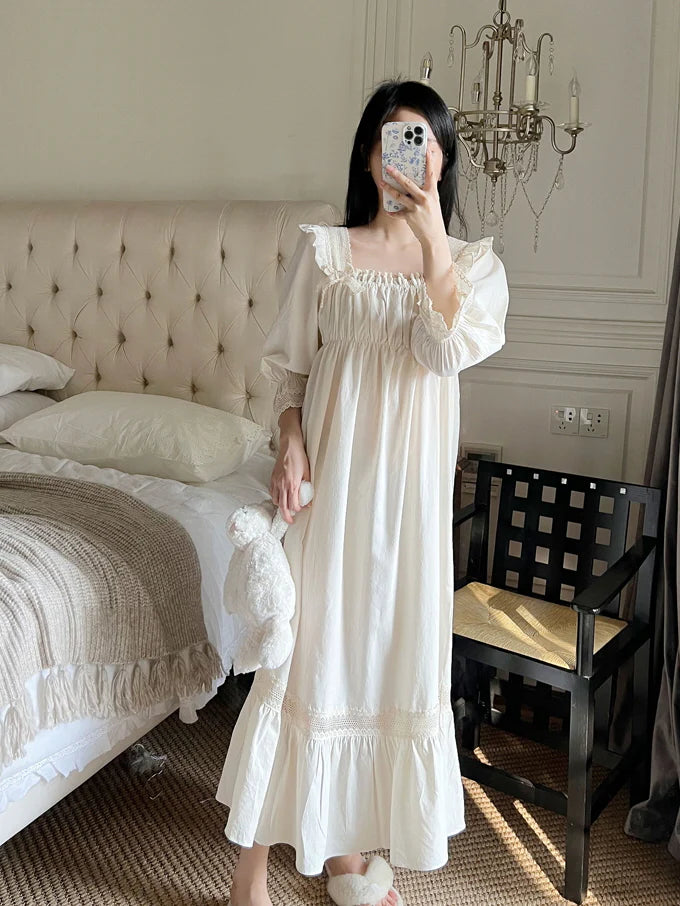 Vintage Princess Cotton Nightgown