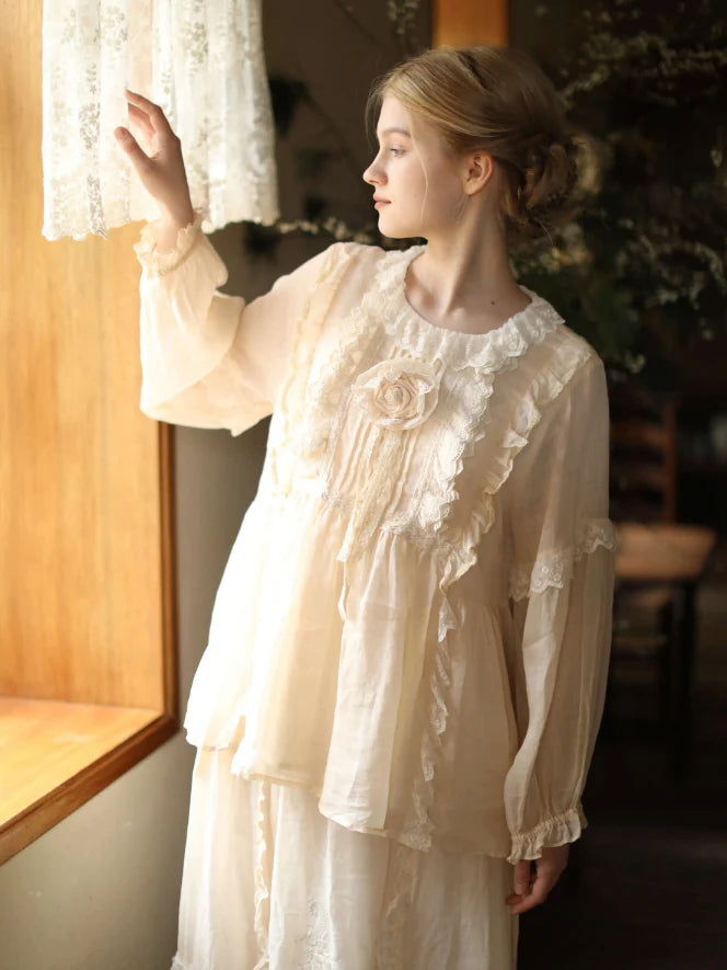 Vintage Rose Garden Blouse