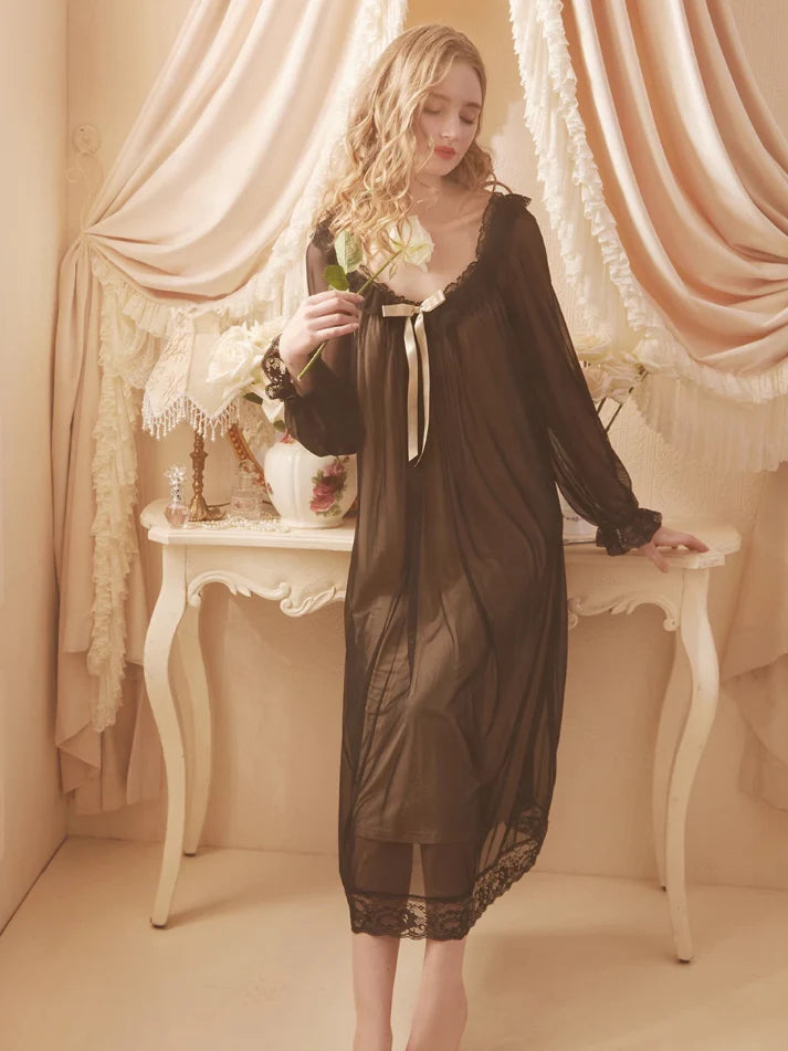 Ethereal Lace Romance Nightgown