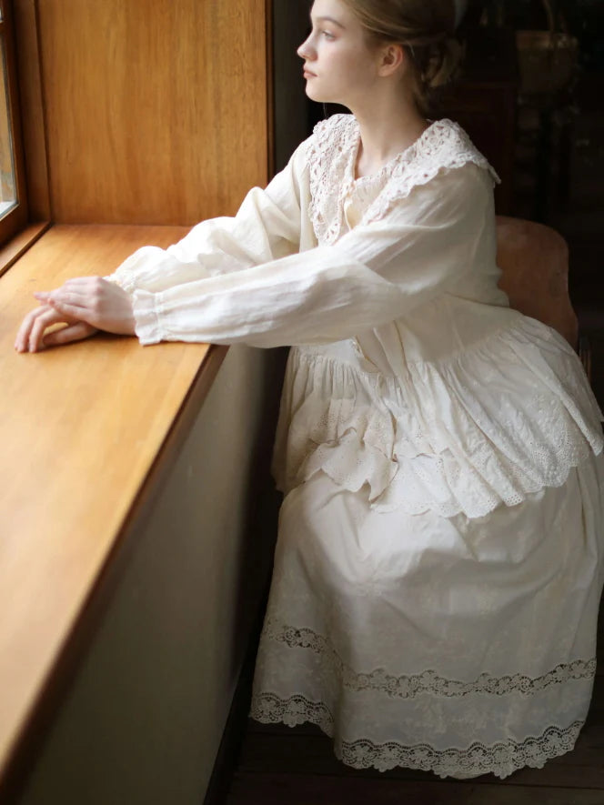 Lace Garden Cotton Petticoat Skirt