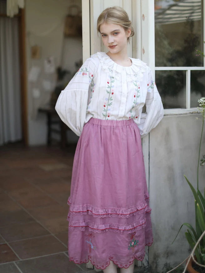 Striped Meadow Bloom Blouse
