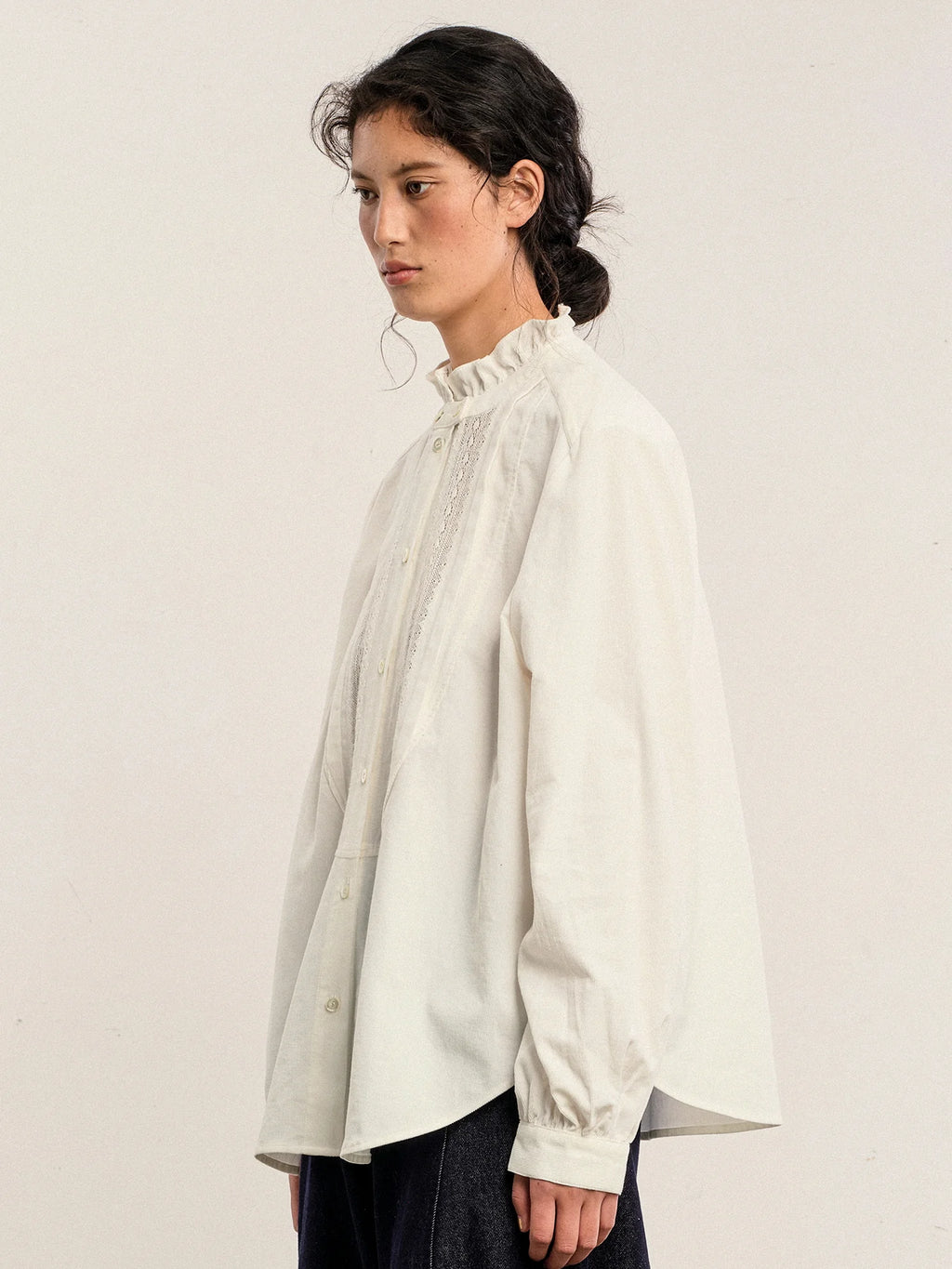 Winter Floral Lace Blouse