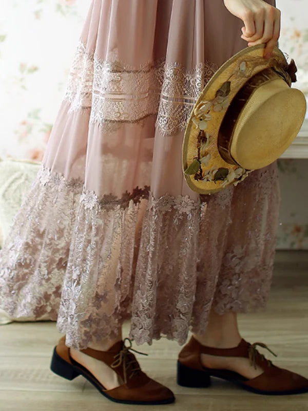 Serene Blossom Vintage Dress