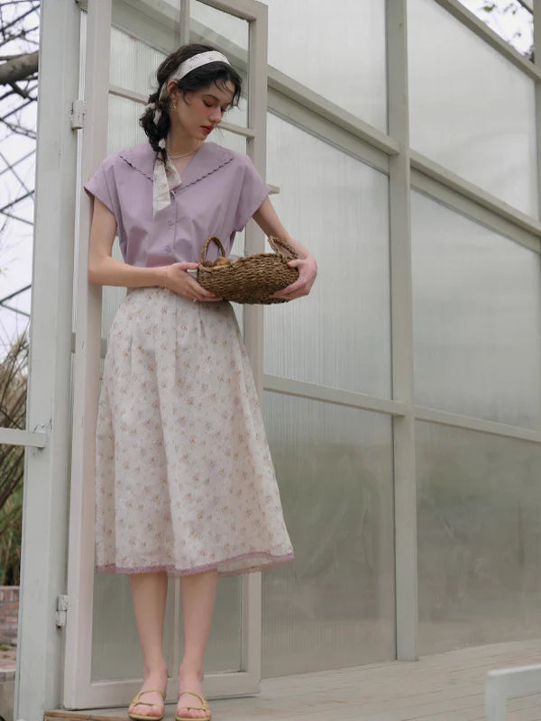 Lily's Summer Breeze Lavender Blouse