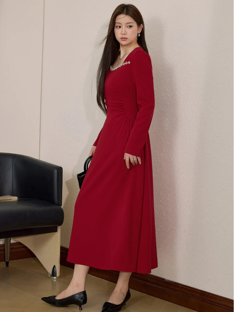 Midnight Velvet Lace Maxi Dress