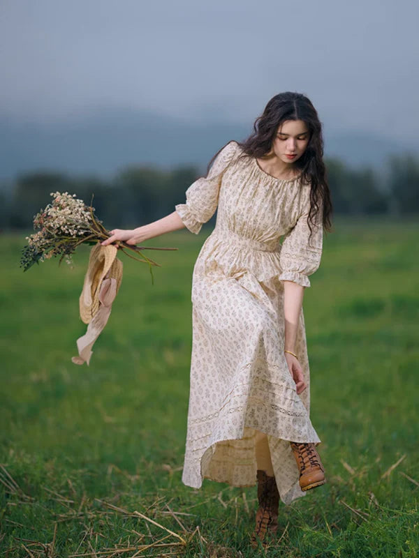 Enchanted Meadow Floral Lace Dress