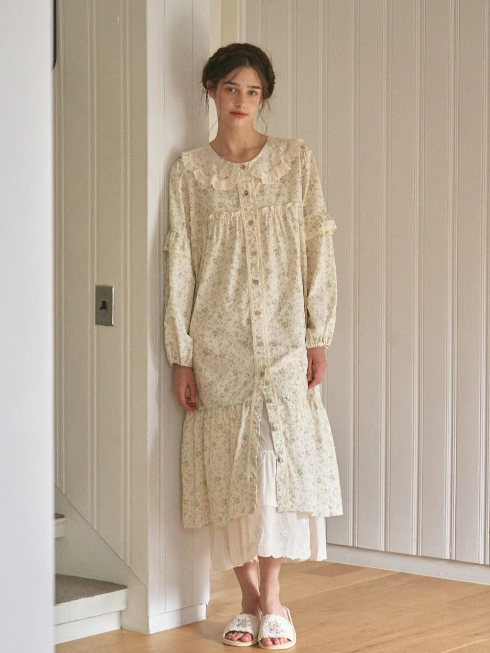 Green Garden Morning Gown