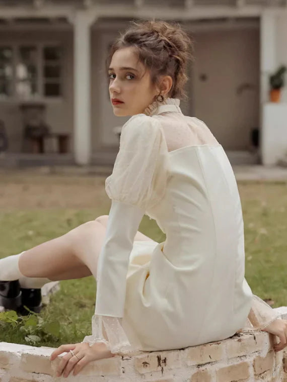 Dreamy Ivory Lace Fairy Dress