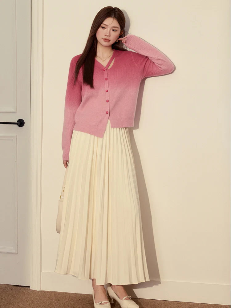 Fairycore Gradient Pink Cardigan