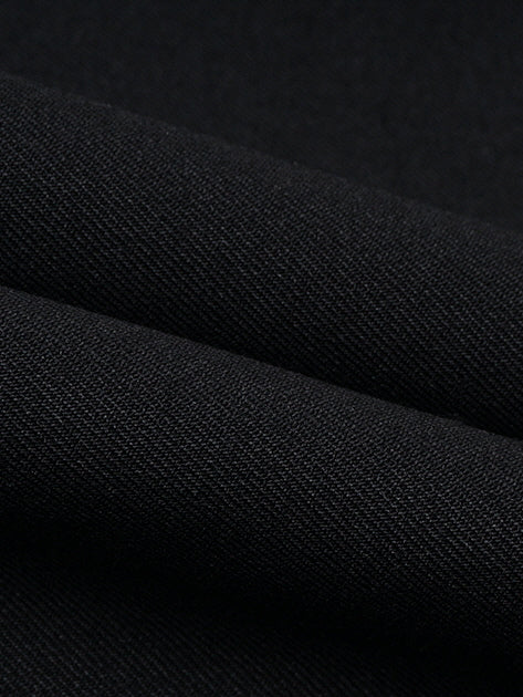 Black Vintage Floral Accent Skirt