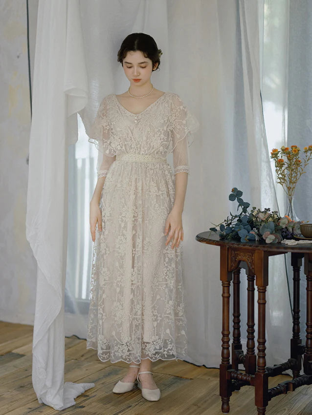 Moonlit Garden Lace Dress