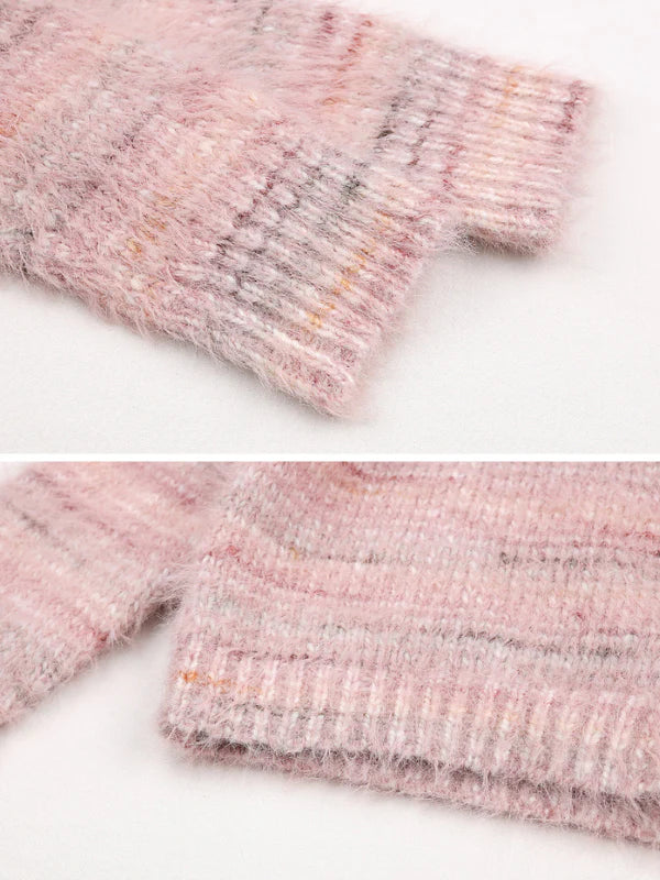 Cozy Dreamy Pink Knit Cardigan